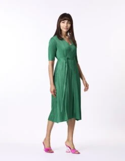 Green Isabella Wrap Dress -Ethereal Styles 09062023scarletsage065