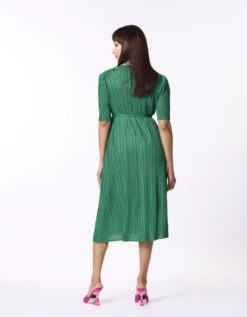 Green Isabella Wrap Dress -Ethereal Styles 09062023scarletsage06b