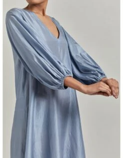 Blue Easy Colorblocked Dress -Ethereal Styles 170123swgt094