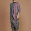 Grey Ribbed Cowl Tunic Striped Grey Dress -Ethereal Styles 18032022mati31 1