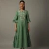 Green Khadi Tunic Dress