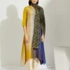 Artisanal Multicolor Asymmetrical Ombre Dress Kurta With Printed Stole 2 Artisanal Multicolor Asymmetrical Ombre Dress Kurta With Printed Stole -Ethereal Styles 1 30580