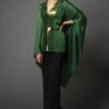 Emerald AA Metallic Draped Dress 1 Emerald AA Metallic Draped Dress -Ethereal Styles 1 35086