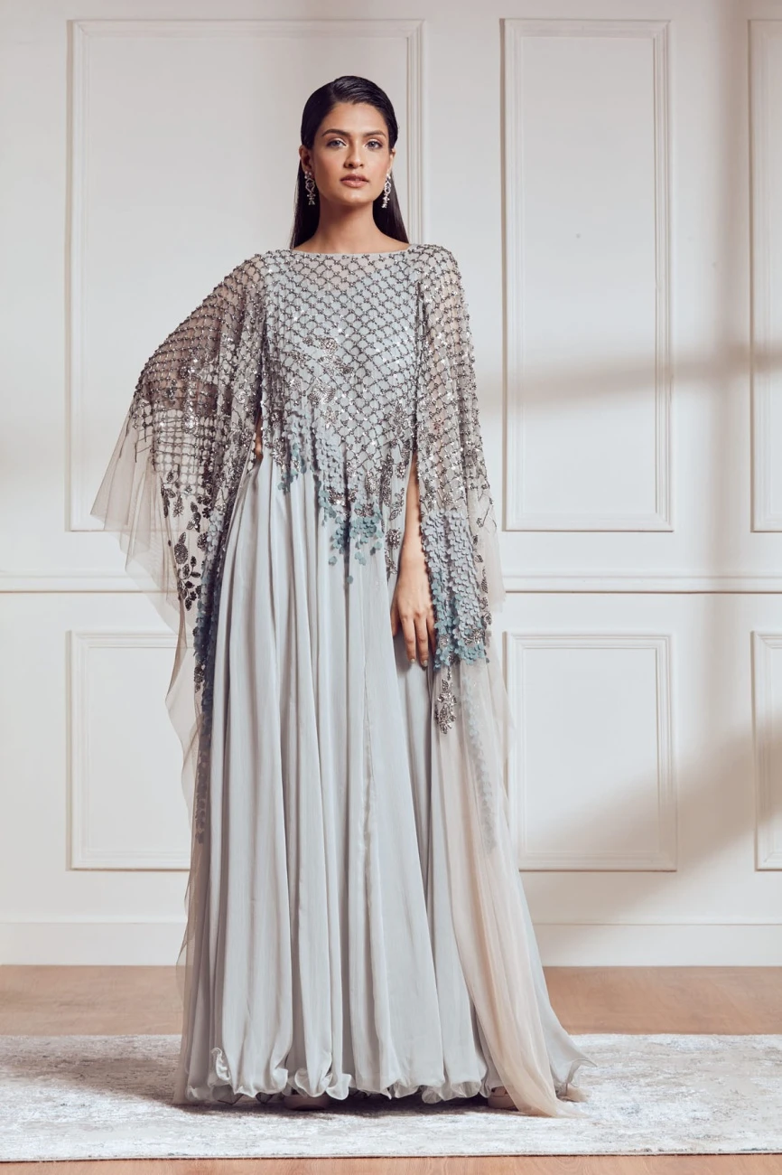 Grey Angelonia Kaftan Dress 2 Grey Angelonia Kaftan Dress