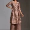 Beige Maskan Dress And Pant -Ethereal Styles 1 52921