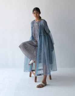 Pearl Grey Echo Dress