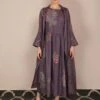 Dessert Rose Print Lavender Dress With Jacket -Ethereal Styles 1 64053