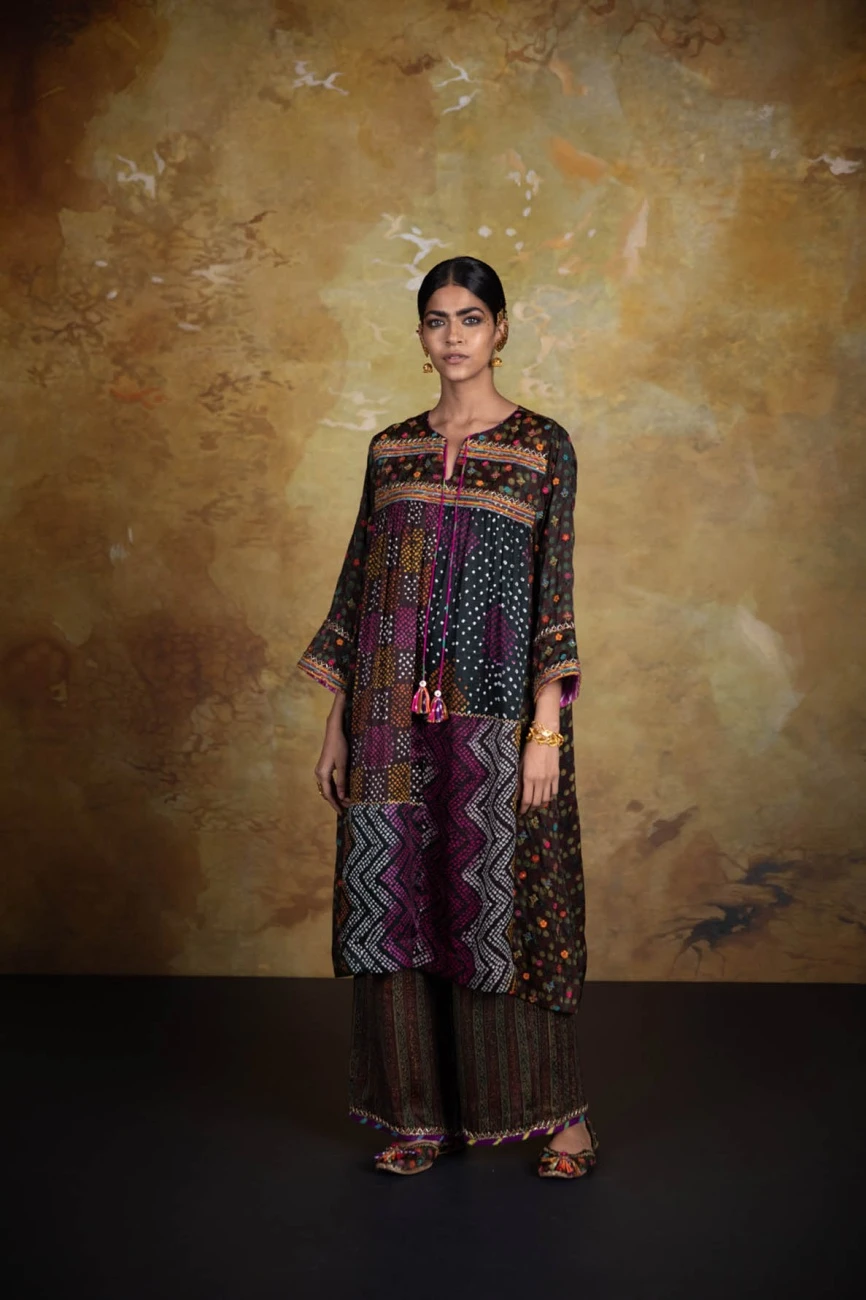 Brown Mirch Masala Pleated Dress 3 Brown Mirch Masala Pleated Dress