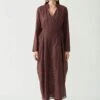 Chocolate Lester Embroidered Dress With Tights -Ethereal Styles 1 79187