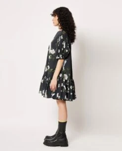 Black Aiko Dress -Ethereal Styles 22001bfsp013
