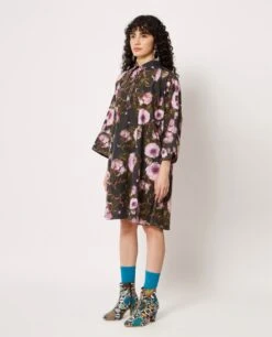 Olive Green Mamaro Kaftan Dress -Ethereal Styles 22001gpf042