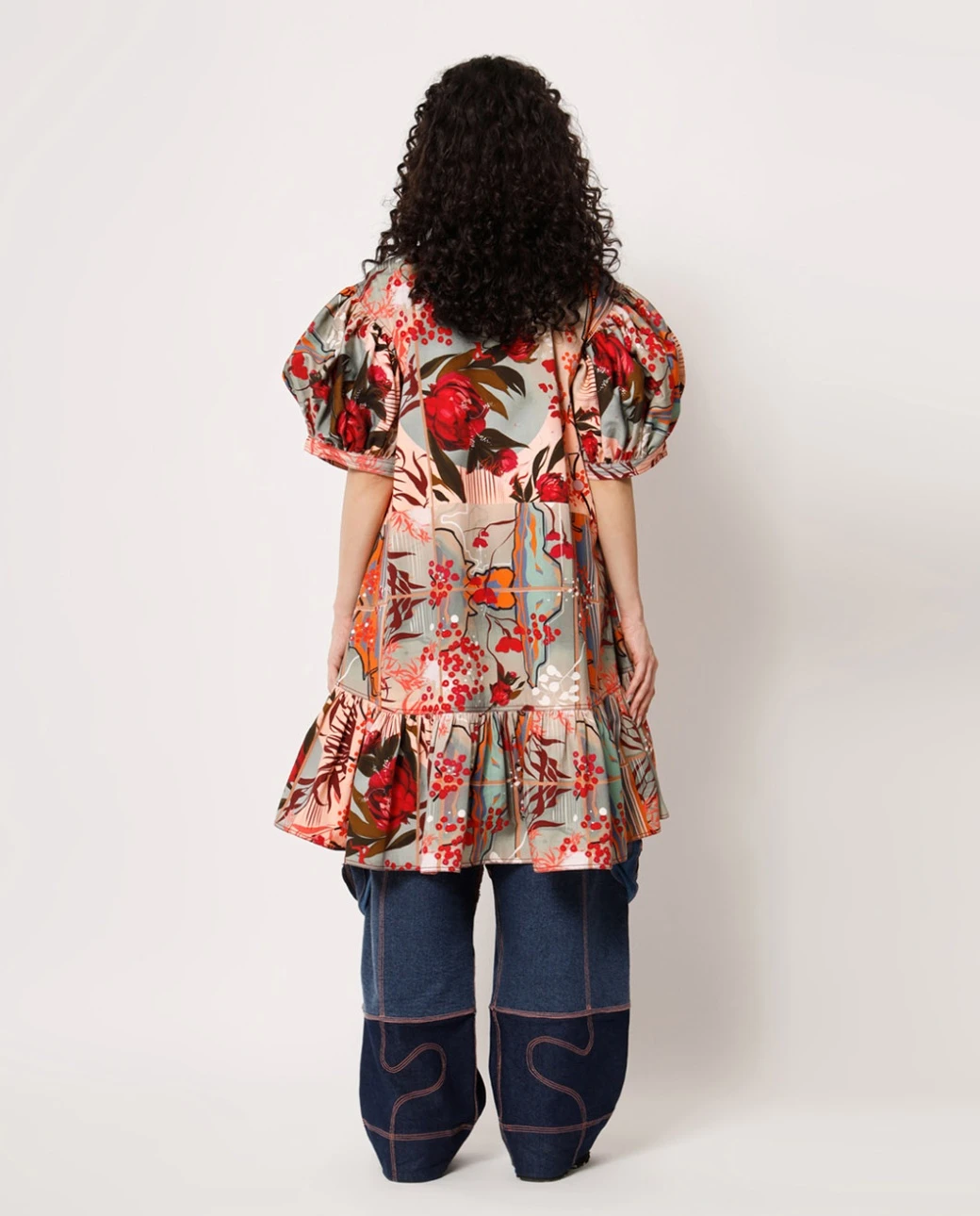 Multi Colour With Light Pink Aiko Dress 6 Multi Colour With Light Pink Aiko Dress - Image 4