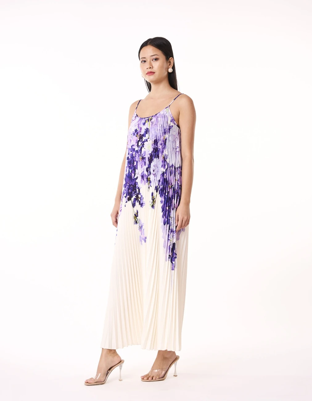 Olivia Floral Slip Dress In Cream 5 Olivia Floral Slip Dress In Cream - Image 3