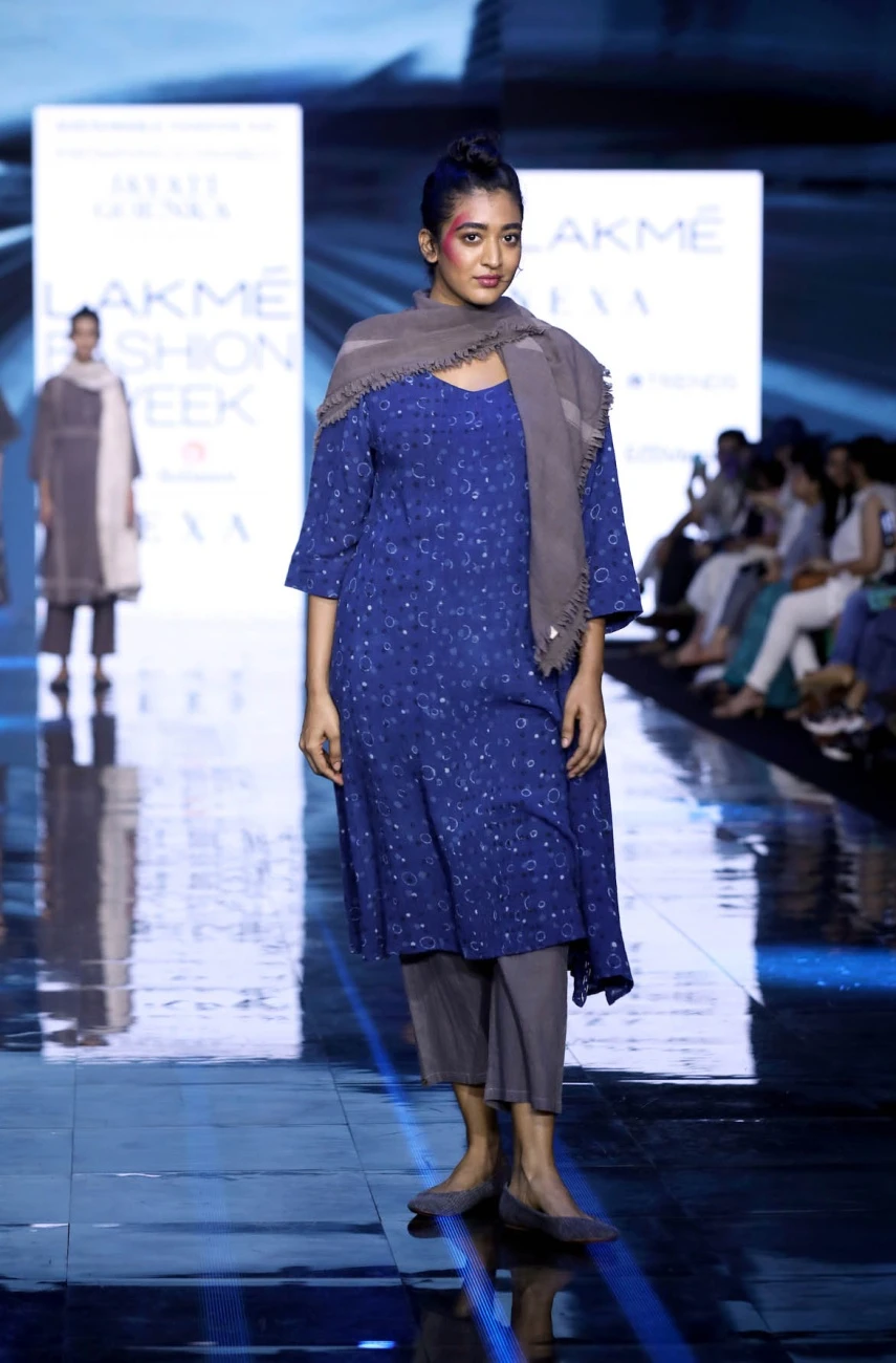 Kashish Scarf Paired With Muddy Pants And Dotted Dress 4 Kashish Scarf Paired With Muddy Pants And Dotted Dress - Image 2