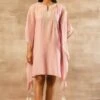 Myra Blush Embroidered Kaftan Dress -Ethereal Styles 2 185 2