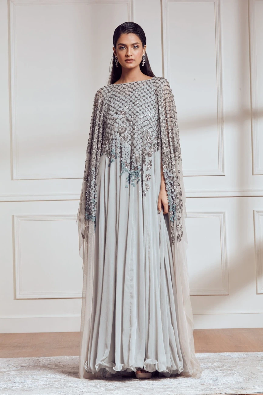 Grey Angelonia Kaftan Dress 3 Grey Angelonia Kaftan Dress - Image 2