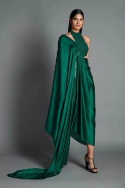 Emerald Draped Dress -Ethereal Styles 2 53525