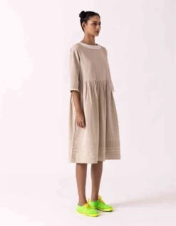 Tea Chocolate Dress -Ethereal Styles 3001043552