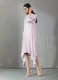 Grey And Pink Tunic Dress -Ethereal Styles 3 25076