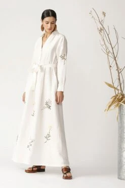 Oak Collared Twig Embroidered Dress 12 Oak Collared Twig Embroidered Dress -Ethereal Styles 3 26279