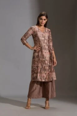 Beige Maskan Dress And Pant -Ethereal Styles 3 33015