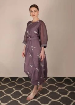 Cherry Blossom Lavender Dress With Jacket -Ethereal Styles 3 40034
