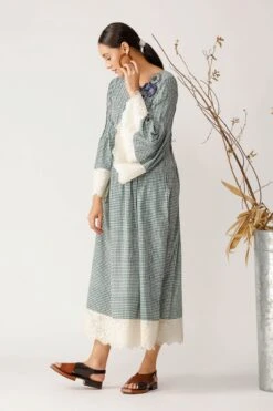 Green Dulcet Pleated Dress -Ethereal Styles 3 44243