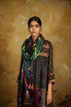 Brown Mirch Masala Pleated Dress 8 Brown Mirch Masala Pleated Dress -Ethereal Styles 3 48021