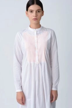 White Windowframe Tunic Dress -Ethereal Styles 3 8908