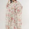 Eternal Ivory Yutika Long Kaftan Dress 2 Eternal Ivory Yutika Long Kaftan Dress -Ethereal Styles 41131