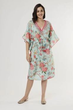 Azure Blue Kaftan Dress