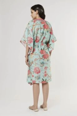 Azure Blue Kaftan Dress -Ethereal Styles 4130b