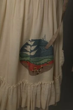 Ivory White Flare Khadi Dress Tunic -Ethereal Styles 4 5298