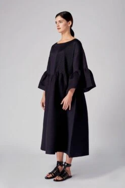 Hamira Peplum Pleated Dress -Ethereal Styles 4fl110 3