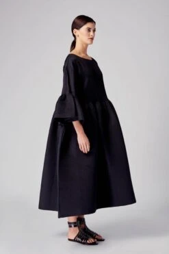 Hamira Peplum Pleated Dress -Ethereal Styles 4fl110 4