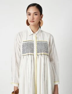 Ecru Patios Smocked Dress 8 Ecru Patios Smocked Dress -Ethereal Styles 4lg203