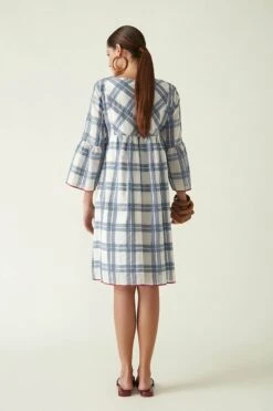 Ivory Cotton Willie Dress With Yoke -Ethereal Styles 4sb1154