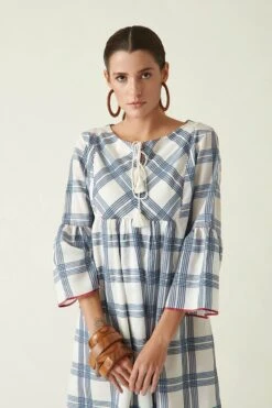 Ivory Cotton Willie Dress With Yoke -Ethereal Styles 4sb115b