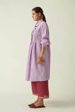 Purple Cotton Jason Tunic Dress -Ethereal Styles 4t92