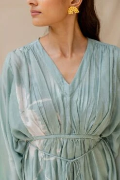 Powder Blue Hibiscus Dress 12 Powder Blue Hibiscus Dress -Ethereal Styles 5 11496