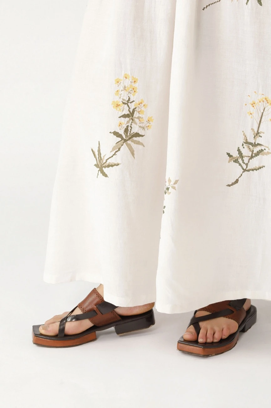 Oak Collared Twig Embroidered Dress 8 Oak Collared Twig Embroidered Dress - Image 6