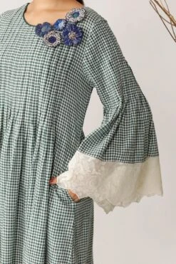 Green Dulcet Pleated Dress -Ethereal Styles 7 2097