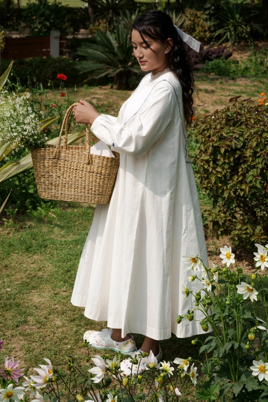 Ivory Charlotte Yoke Dress 4 Ivory Charlotte Yoke Dress - Image 2