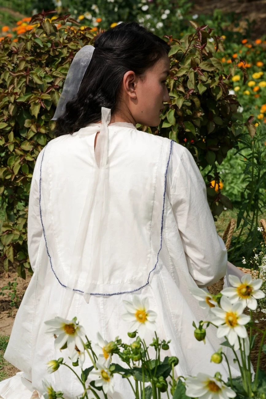 Ivory Charlotte Yoke Dress 7 Ivory Charlotte Yoke Dress - Image 5