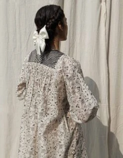 Gardenia Drawstring Dress + Slip -Ethereal Styles ahmss230125