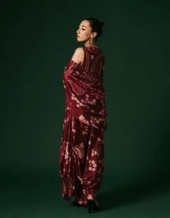 Calendula Dress With Cape -Ethereal Styles ak13014