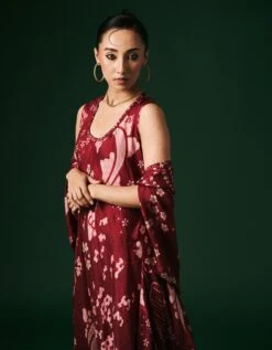 Calendula Dress With Cape -Ethereal Styles ak13015