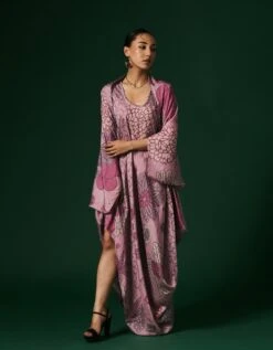 Starflower Dress With Cape -Ethereal Styles ak13094