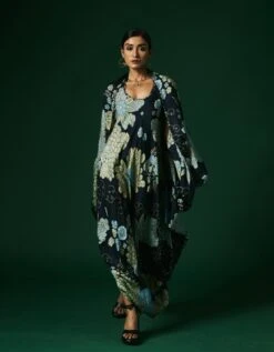 Aconite Dress With Cape