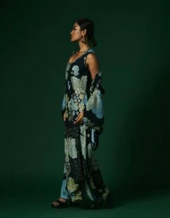 Aconite Dress With Cape -Ethereal Styles ak13106